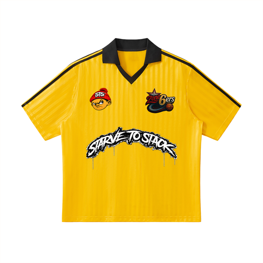 Zone6ers Collar Striped Soccer Jersey
